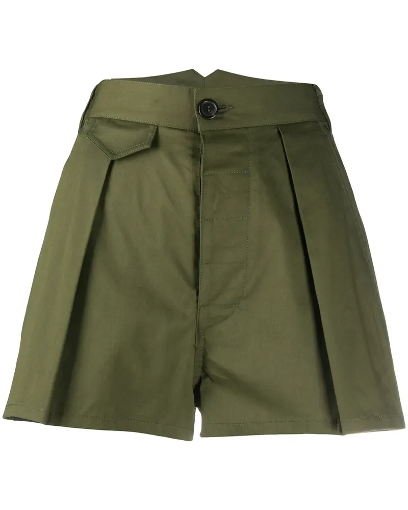 Dsquared2 Shorts mit hohem Bund - Grün Grün
