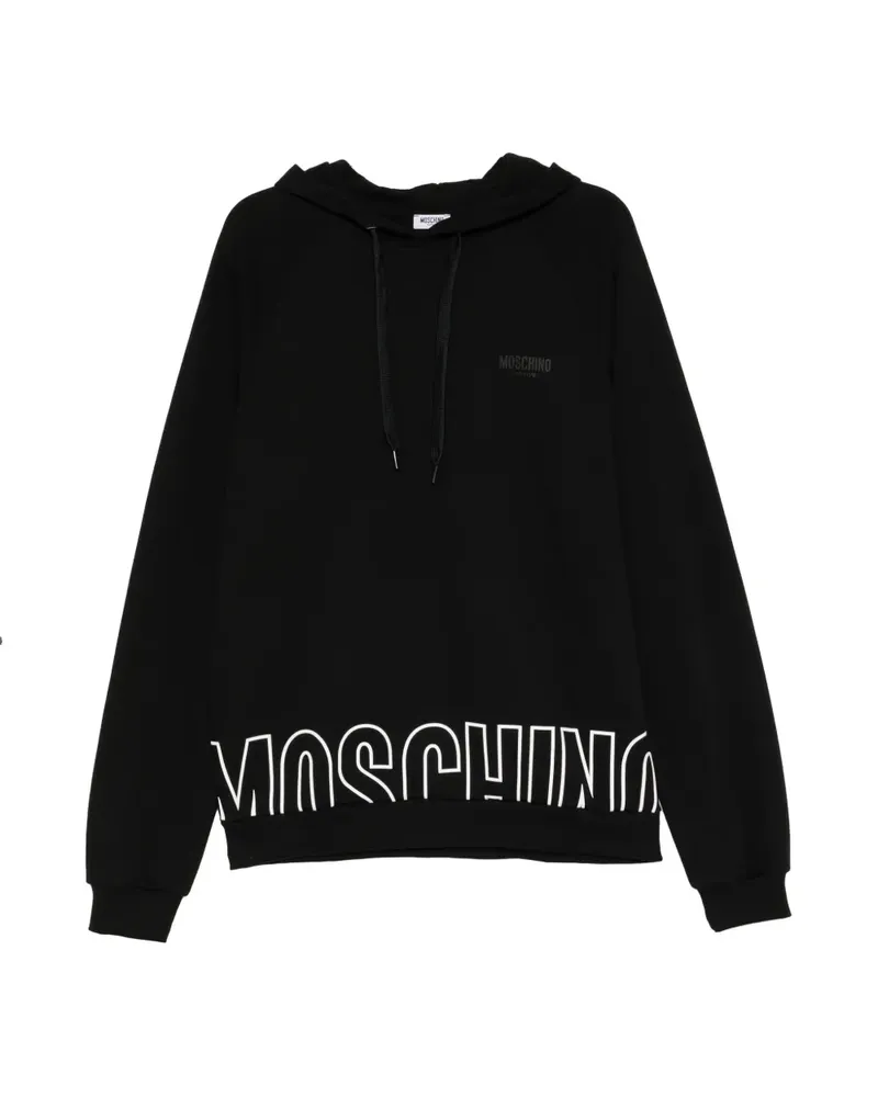 Moschino Hoodie mit Logo-Print - Schwarz Schwarz