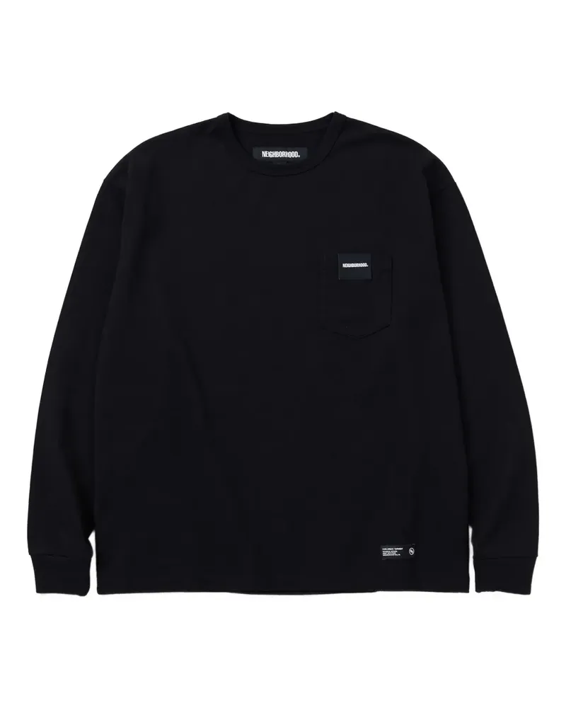 Neighborhood Langärmeliges T-Shirt - Schwarz Schwarz