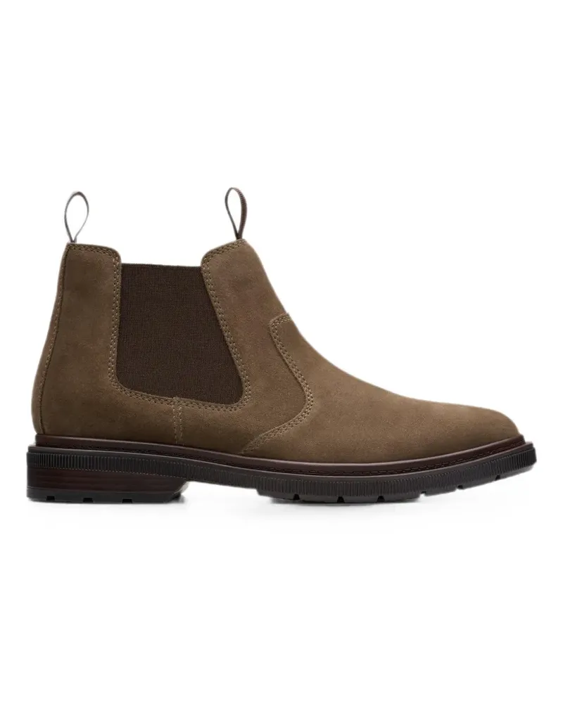 Clarks Burchill Up Chelsea-Boots aus Wildleder - Braun Braun