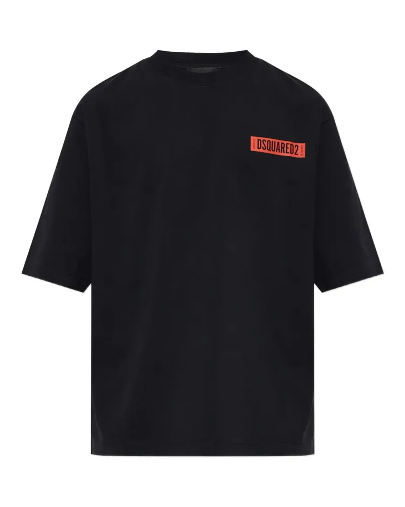 Dsquared2 T-Shirt mit Logo-Print - Schwarz Schwarz