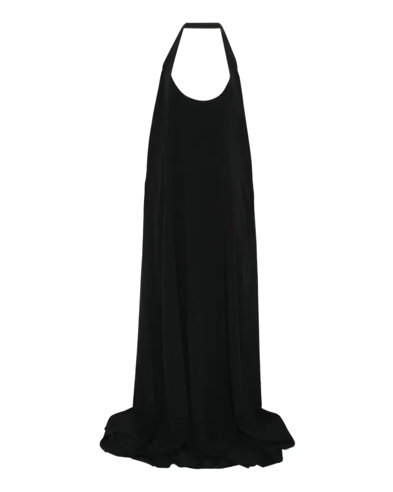 Rick Owens Ärmelloses Neckholder-Maxikleid - Schwarz Schwarz