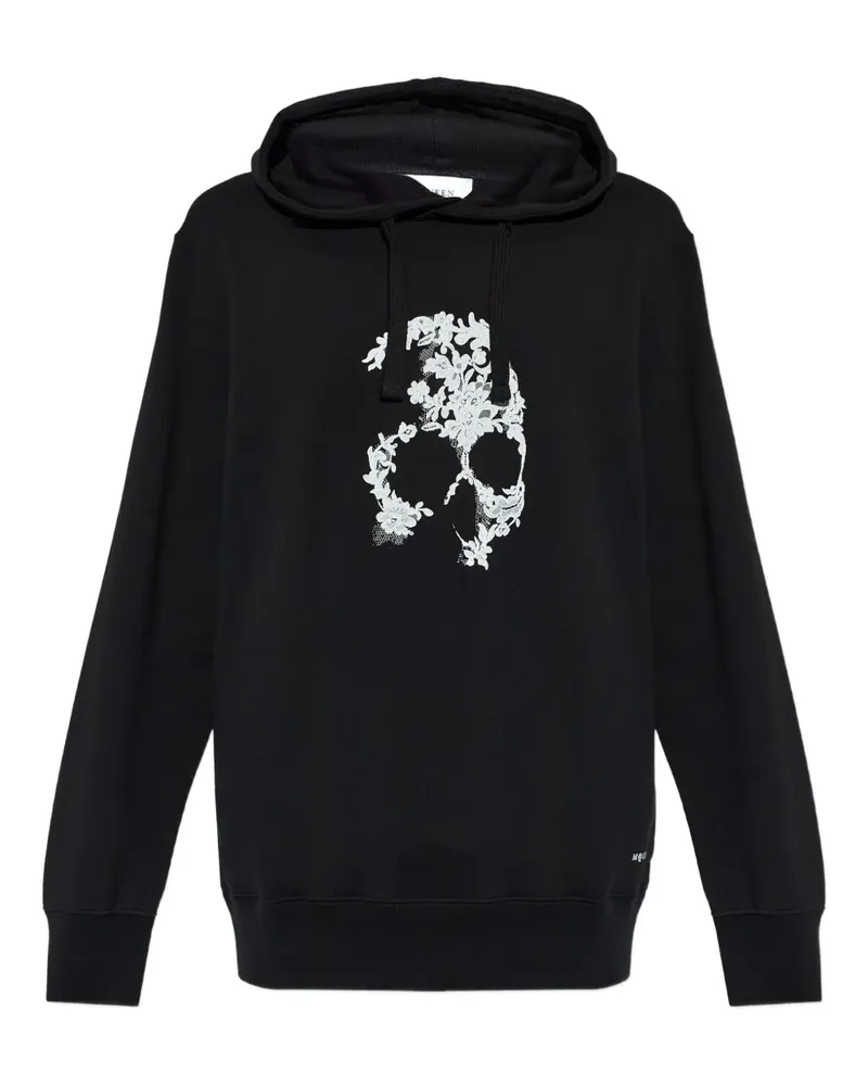 Alexander McQueen skull-print hoodie - Schwarz Schwarz