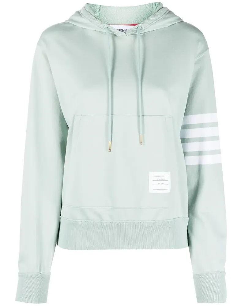 Thom Browne Hoodie mit Logo-Patch - Grün Grün