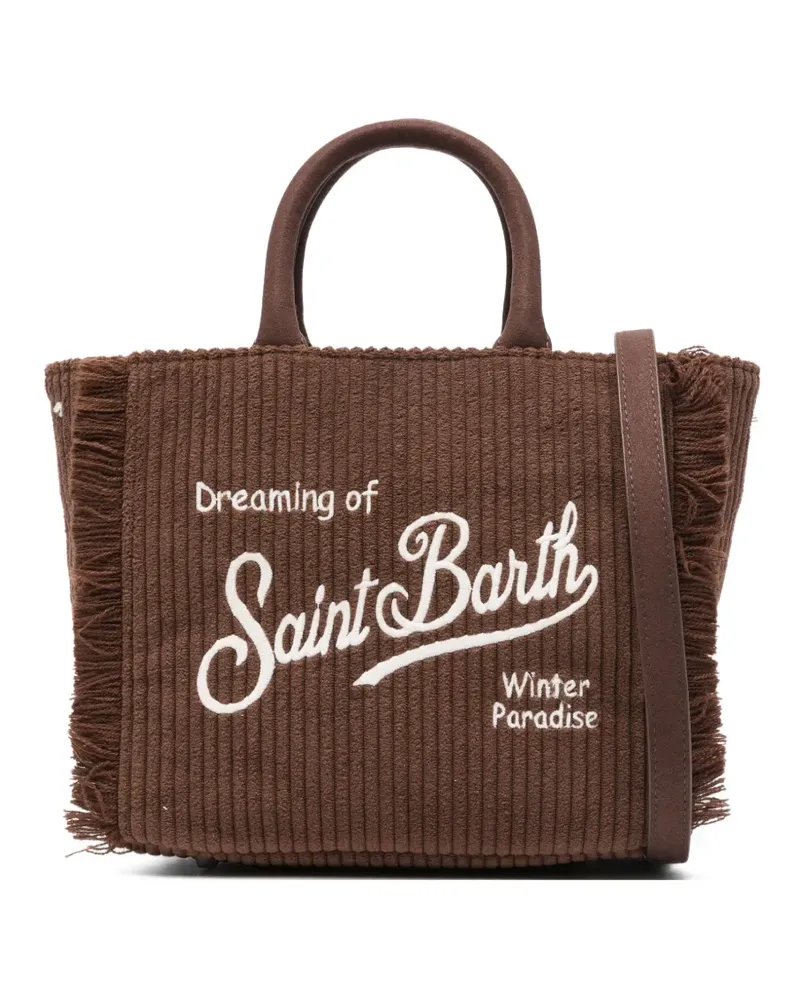 MC2 Saint Barth Mini-Tasche mit Fransen - Braun Braun