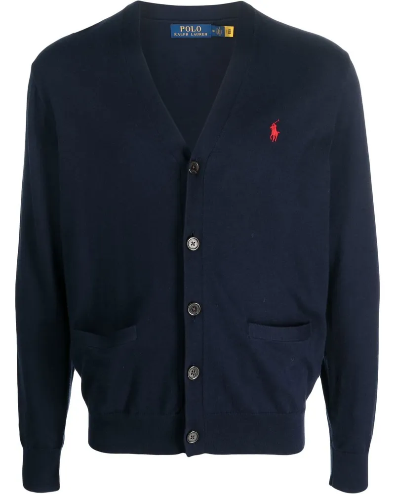 Ralph Lauren Cardigan mit V-Ausschnitt - Blau Blau