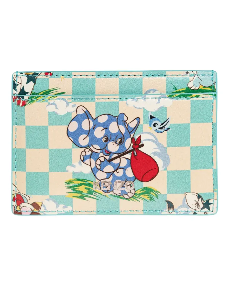 Kenzo leather cardholder - Blau Blau