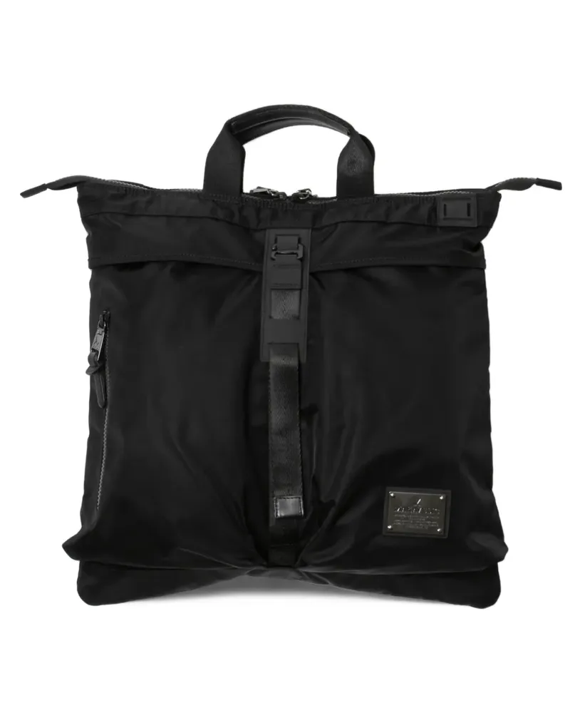 Makavelic Trace Helmet Schultertasche mit Logo - Schwarz Schwarz