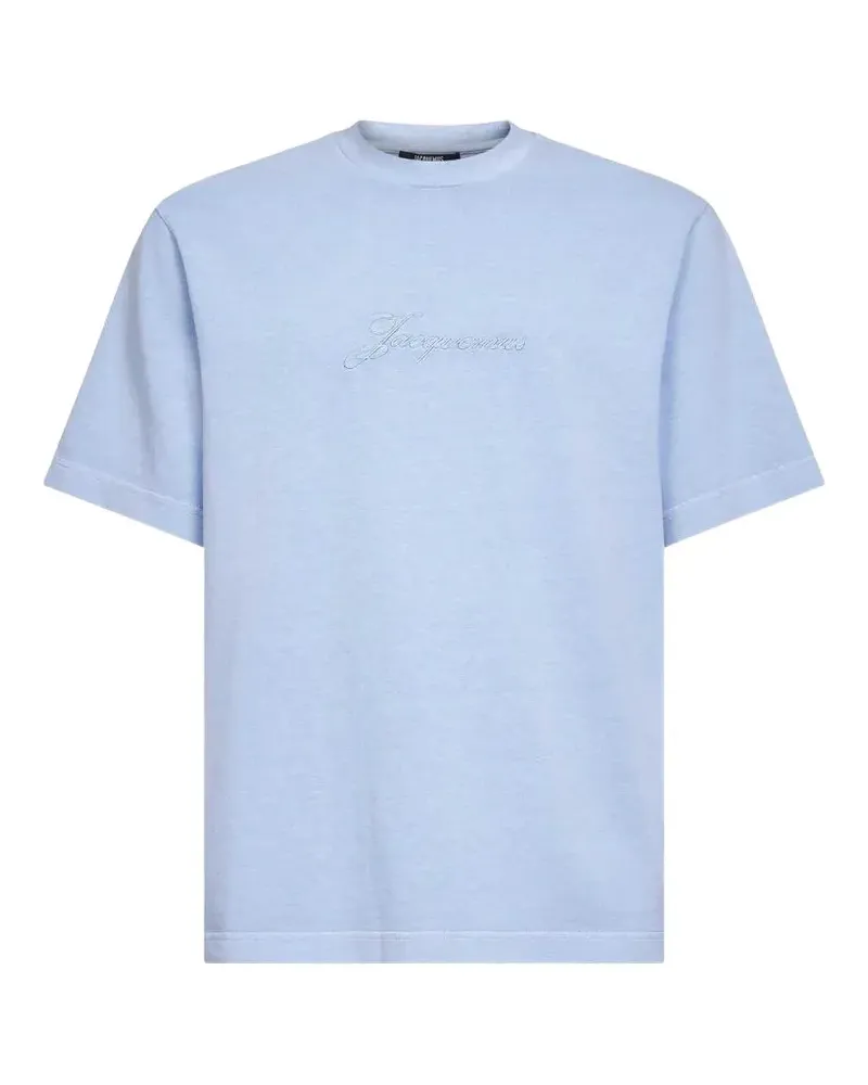 Jacquemus The Pigmento logo-embroidered T-shirt - Blau Blau