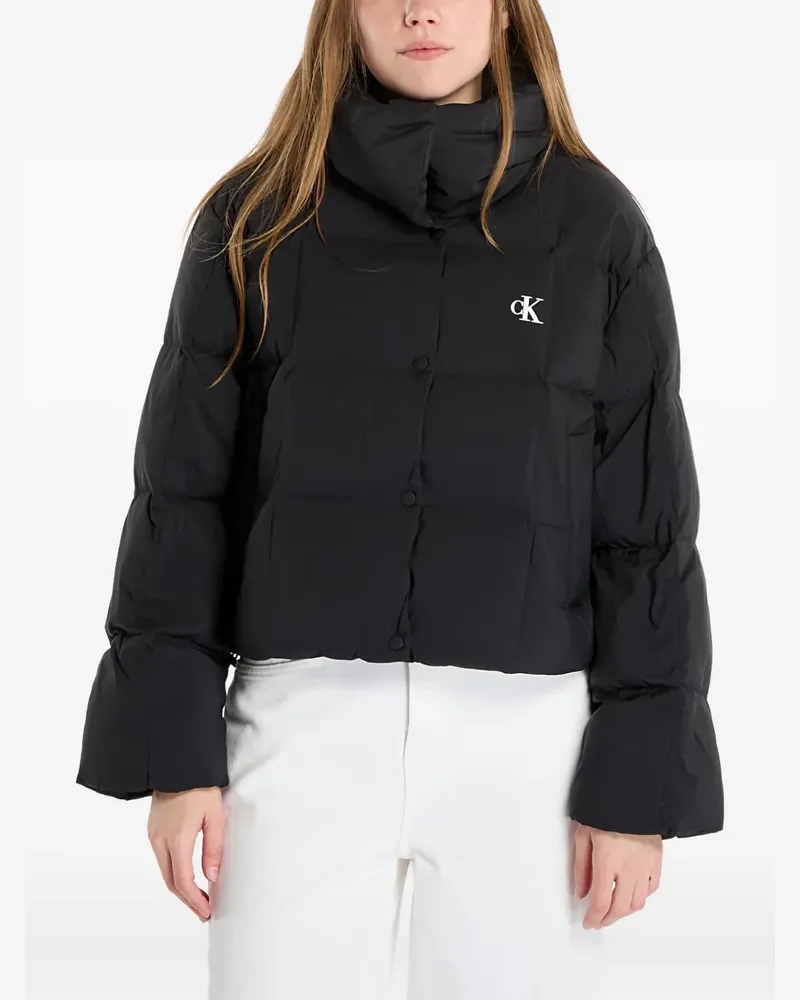 Calvin Klein short down puffer jacket - Schwarz Schwarz