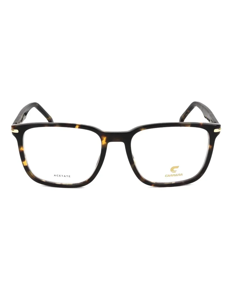 Carrera tortoiseshell-effect square-frame glasses - Braun Braun