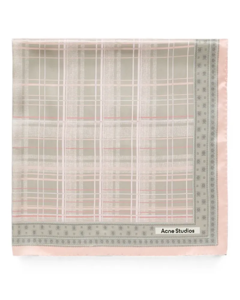 Acne Studios Karierter Schal - Grau Grau