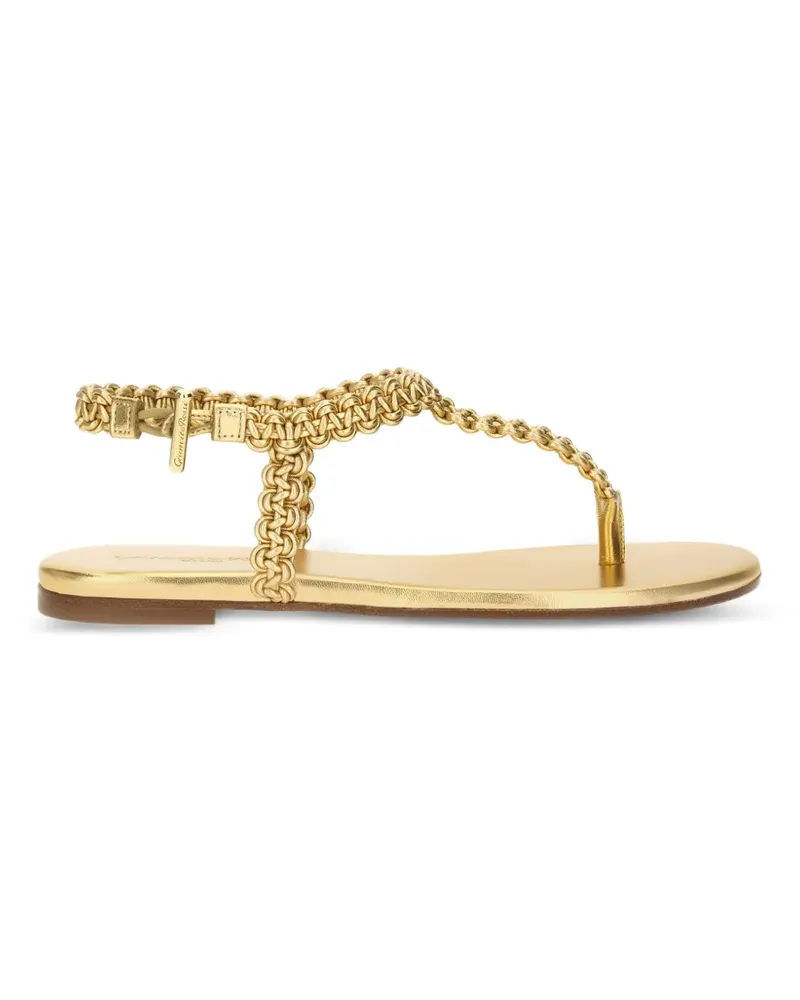 Gianvito Rossi Ubud braided sandals - Gold Gold