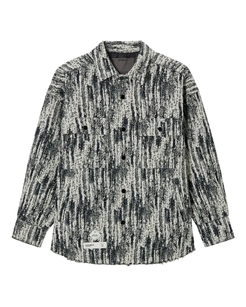 Musium Div. Ausgefranste Hemdjacke - Weiß Weiß