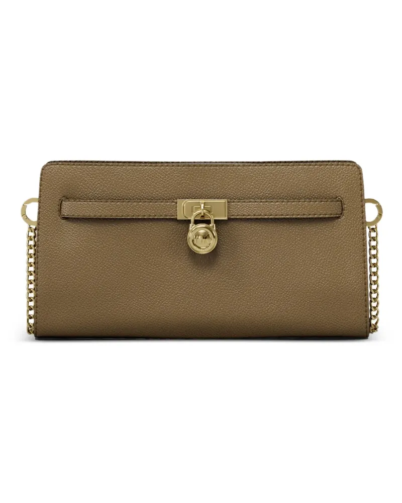 Michael Kors extra small Hamilton Moderne padlock-detail crossbody bag - Braun Braun