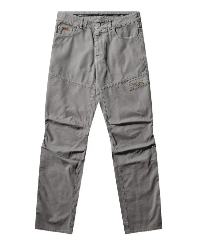 Martine Rose panelled logo-patch trousers - Grau Grau