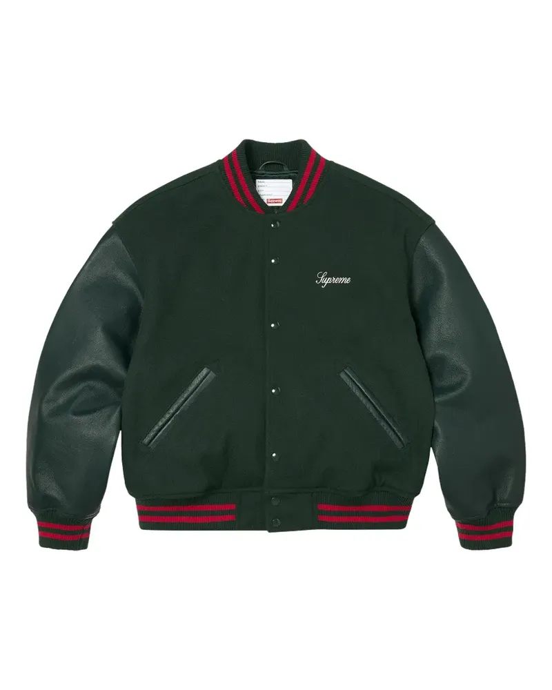 Supreme Being Cross Collegejacke - Grün Grün