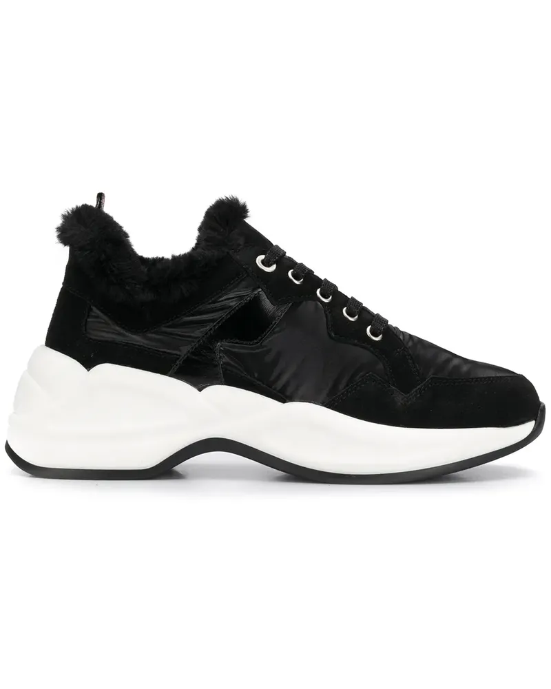 Tosca Blu Zweifarbige Sneakers - Schwarz Schwarz