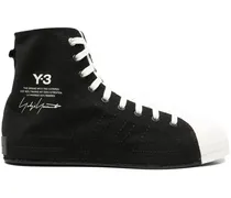 High-Top-Sneakers aus Naturkautschuk - Schwarz