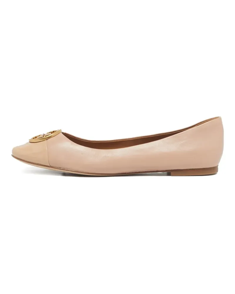 Tory Burch leather ballet flats - Nude Nude