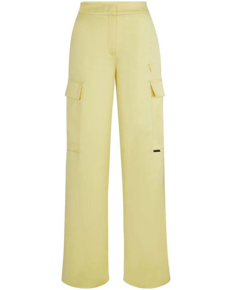 HUGO BOSS Gerade Hose mit hohem Bund - Gelb Gelb