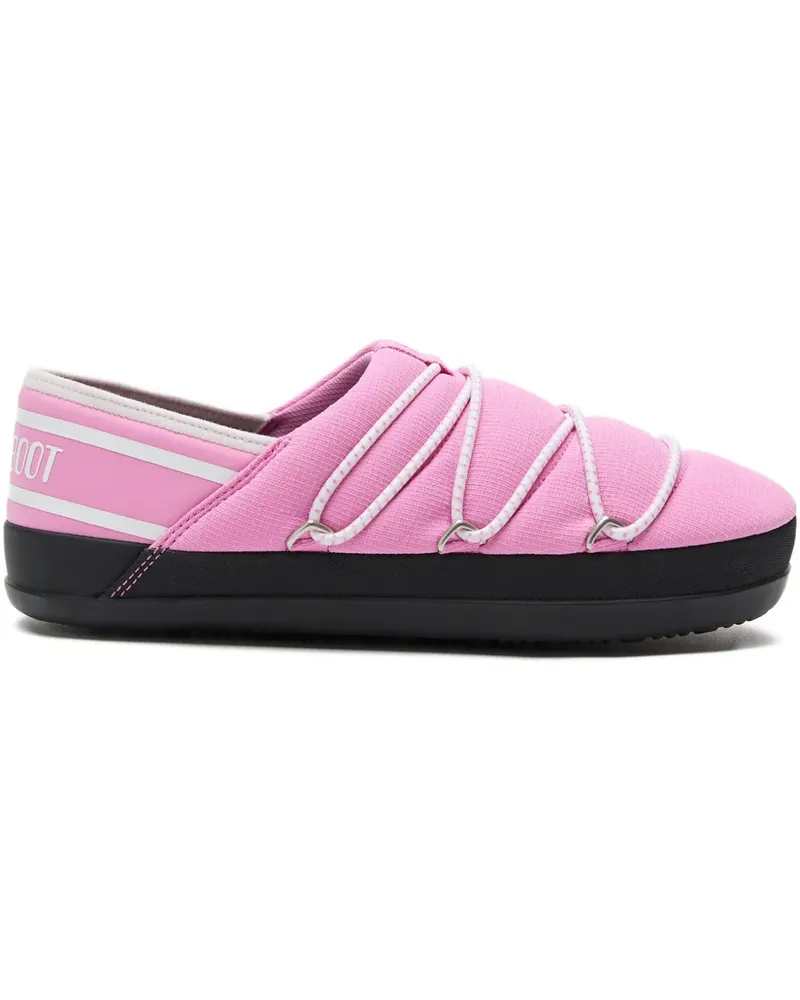 Moon Boot Slipper mit Schnürung - Rosa Rosa