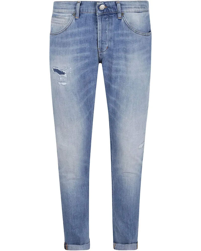 Dondup Ausgeblichene Slim-Fit-Jeans - Blau Blau