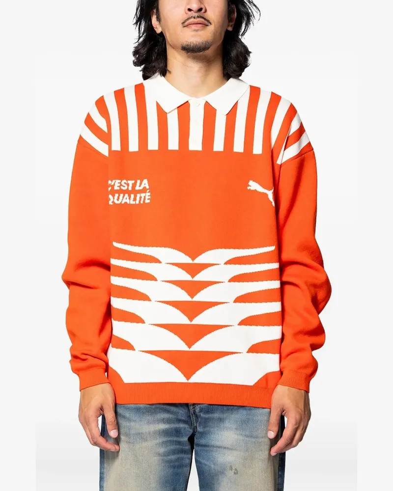 Puma Pullover mit grafischem Print - Rot Rot
