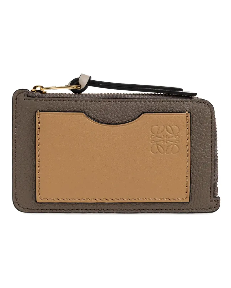 Loewe embossed zip-up wallet - Nude Nude