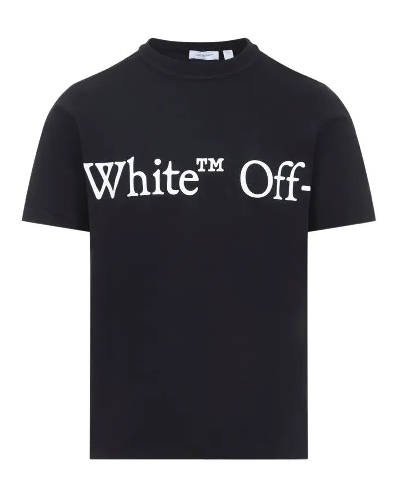 OFF-WHITE T-Shirt mit Logo-Print - Schwarz Schwarz