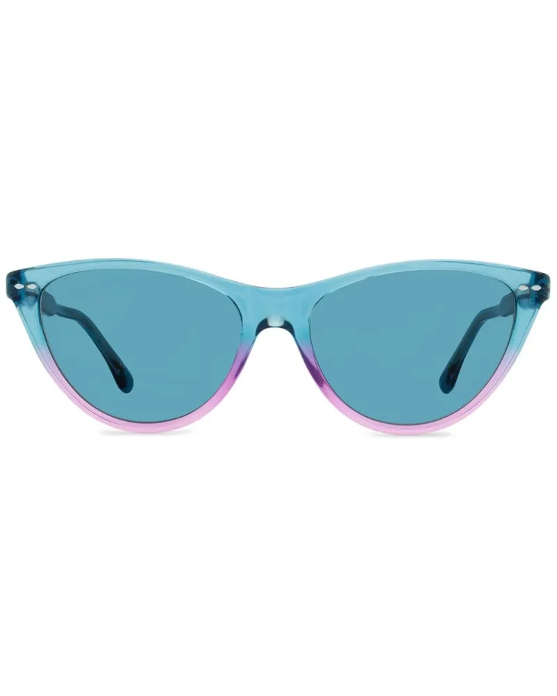 Isabel Marant Zweifarbige Cat-Eye-Sonnenbrille Blau