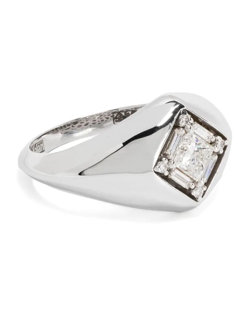 Suzanne Kalan 18kt Weißgoldring mit Diamanten - Silber Silber
