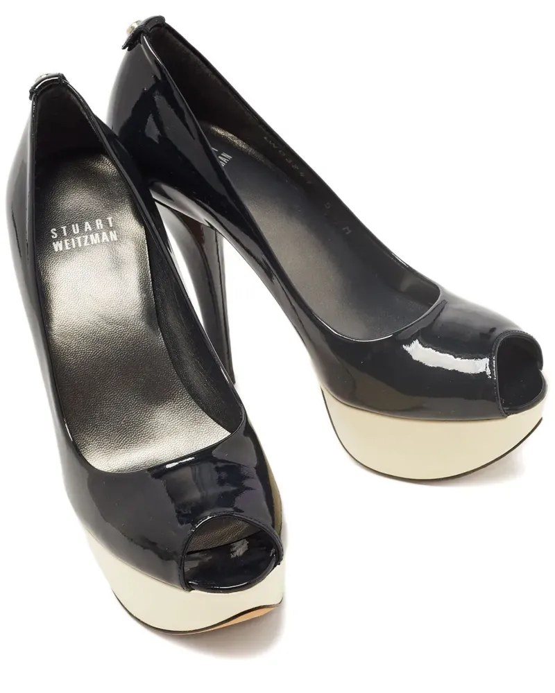 Stuart Weitzman 2024 Plateau-Pumps aus Lackleder - Schwarz Schwarz