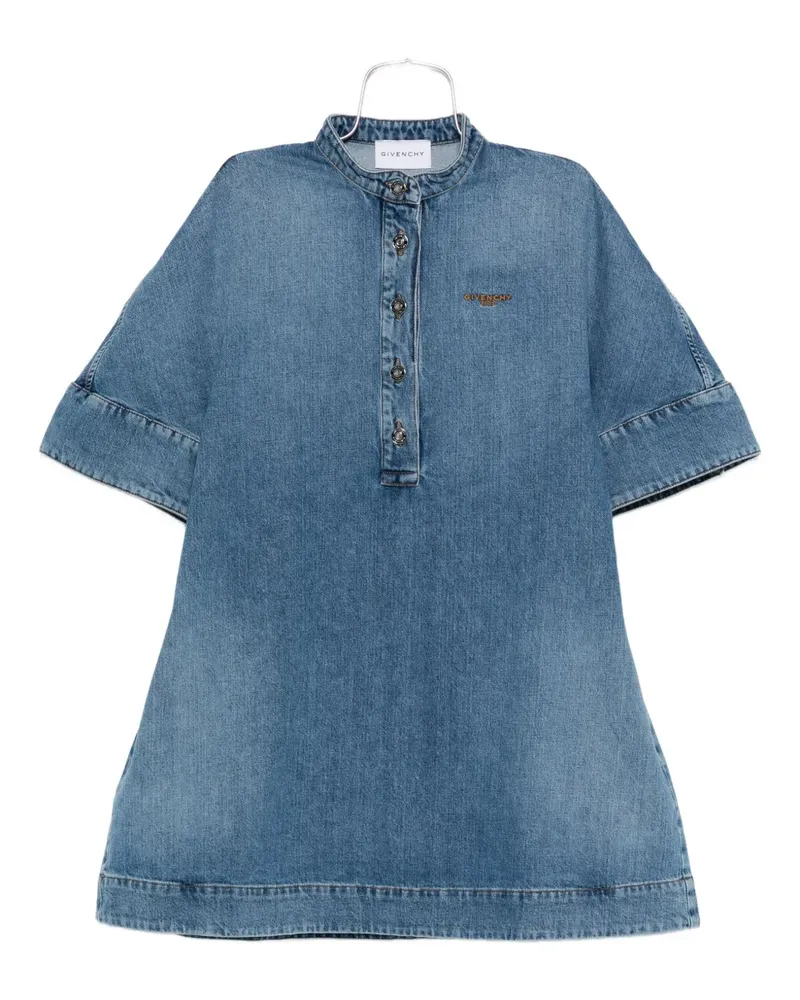 Givenchy Besticktes Minikleid mit Knopfleiste - Blau Blau