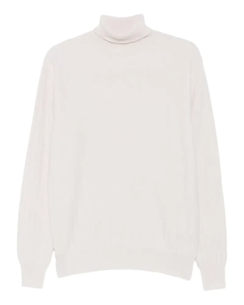 LARDINI Rollkragenpullover aus Kaschmir - Nude Nude