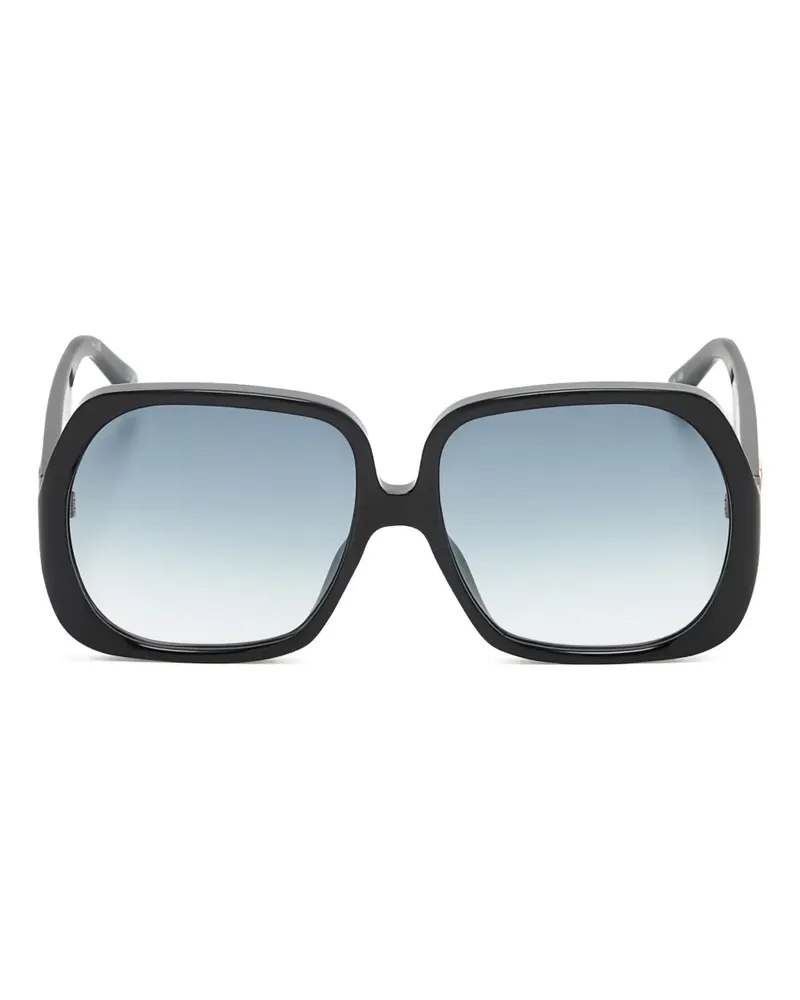 Le Specs geometric logo sunglasses - Schwarz Schwarz