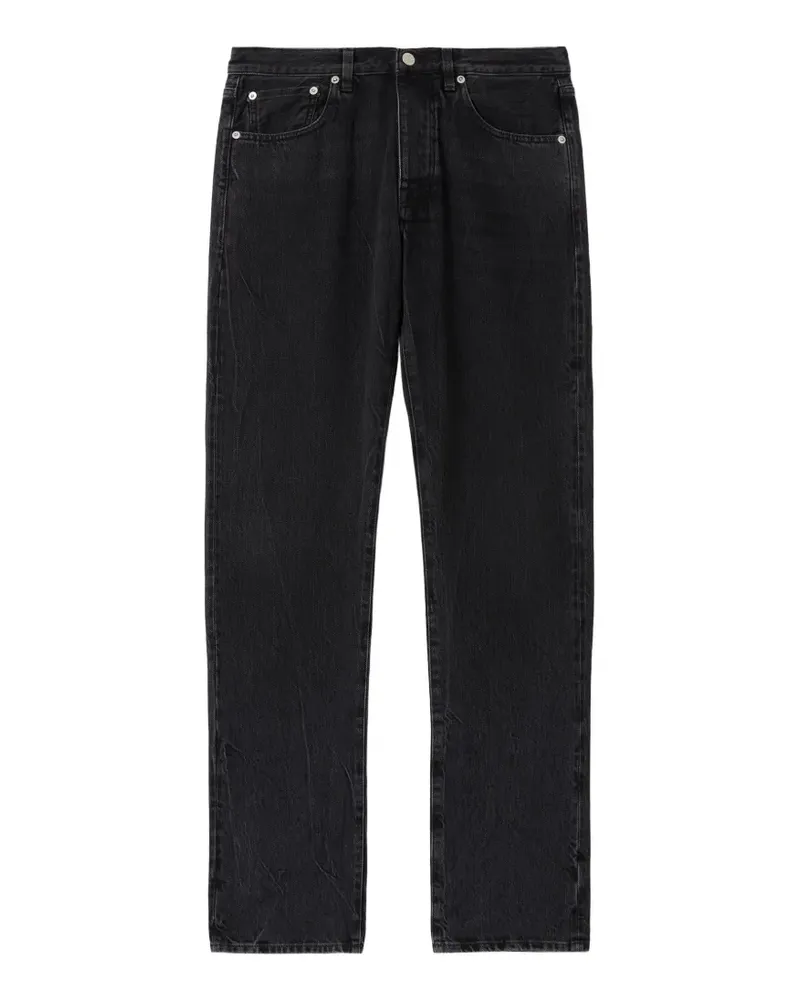 Fortela selvedge five pocket jeans - Schwarz Schwarz