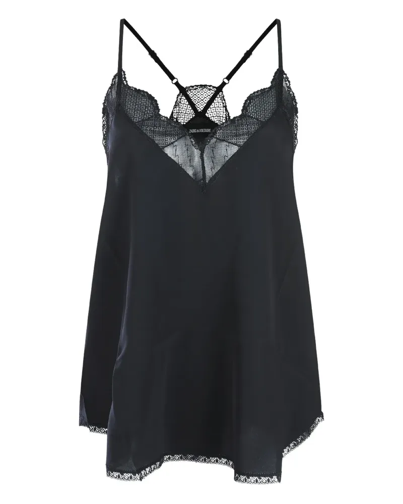 Zadig & Voltaire Oberteil aus Seide - Schwarz Schwarz