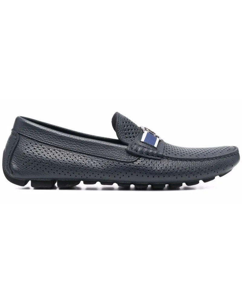 Casadei Perforierte Loafer Blau