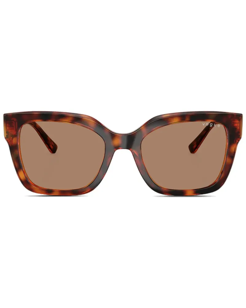 Vogue Sonnenbrille mit eckigem Gestell - Braun Braun