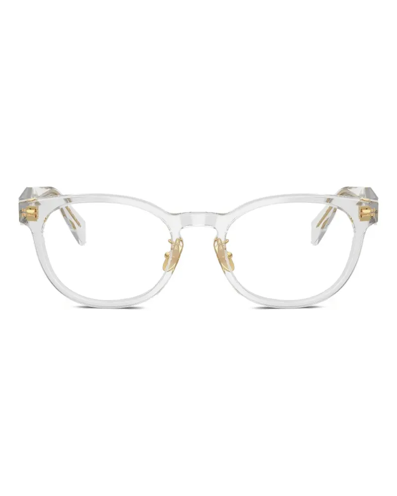 Prada Brille mit rundem Gestell - Weiß Weiß