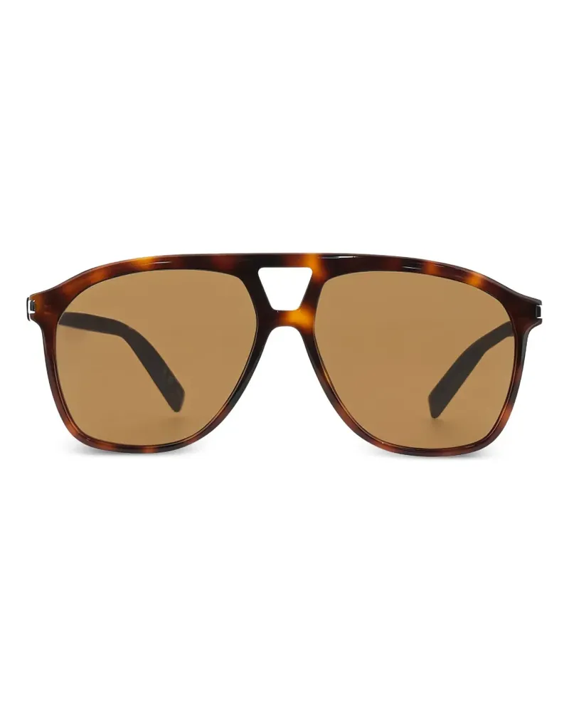 Saint Laurent Pilotenbrille in Schildpattoptik - Braun Braun