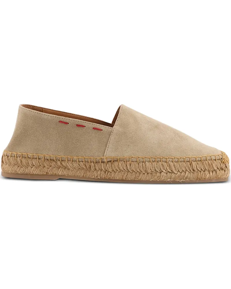 Kiton Espadrilles mit Ziernähten - Nude Nude