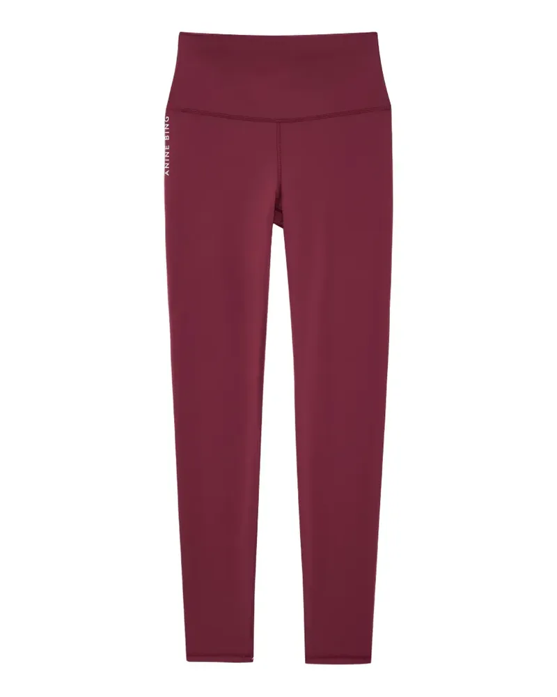 Anine Bing Dave leggings - burgundy - Rot Rot