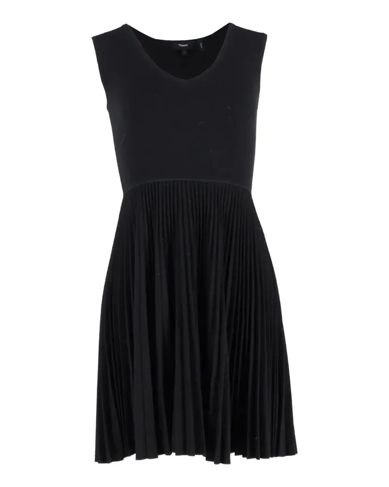 Theory Kleid mit Falten - Schwarz Schwarz