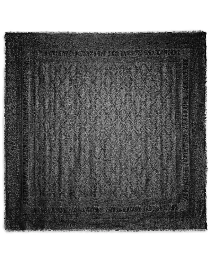 Zadig & Voltaire Glenn Schal mit Monogramm - Silber Silber