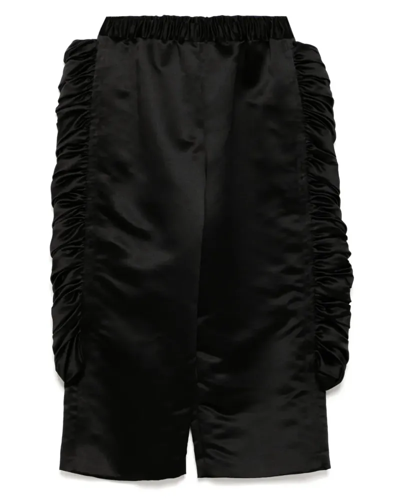 Comme des Garçons Hose mit weitem Bein - Schwarz Schwarz