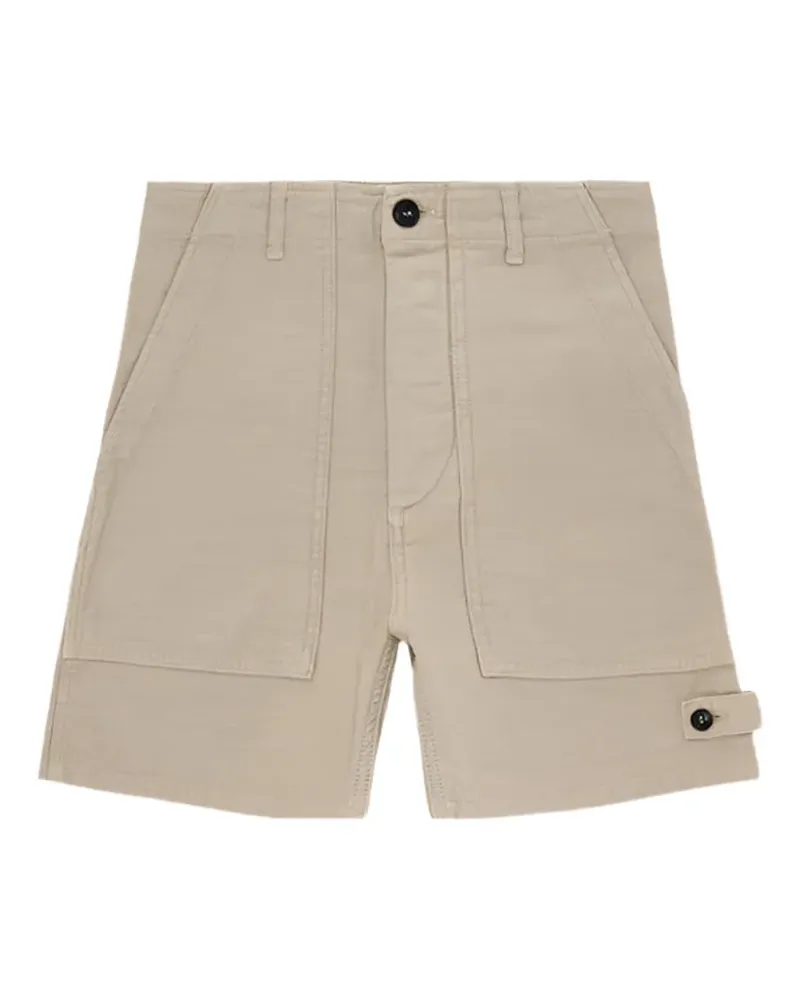 Fortela button-fastening patch-pocket shorts - Grün Grün