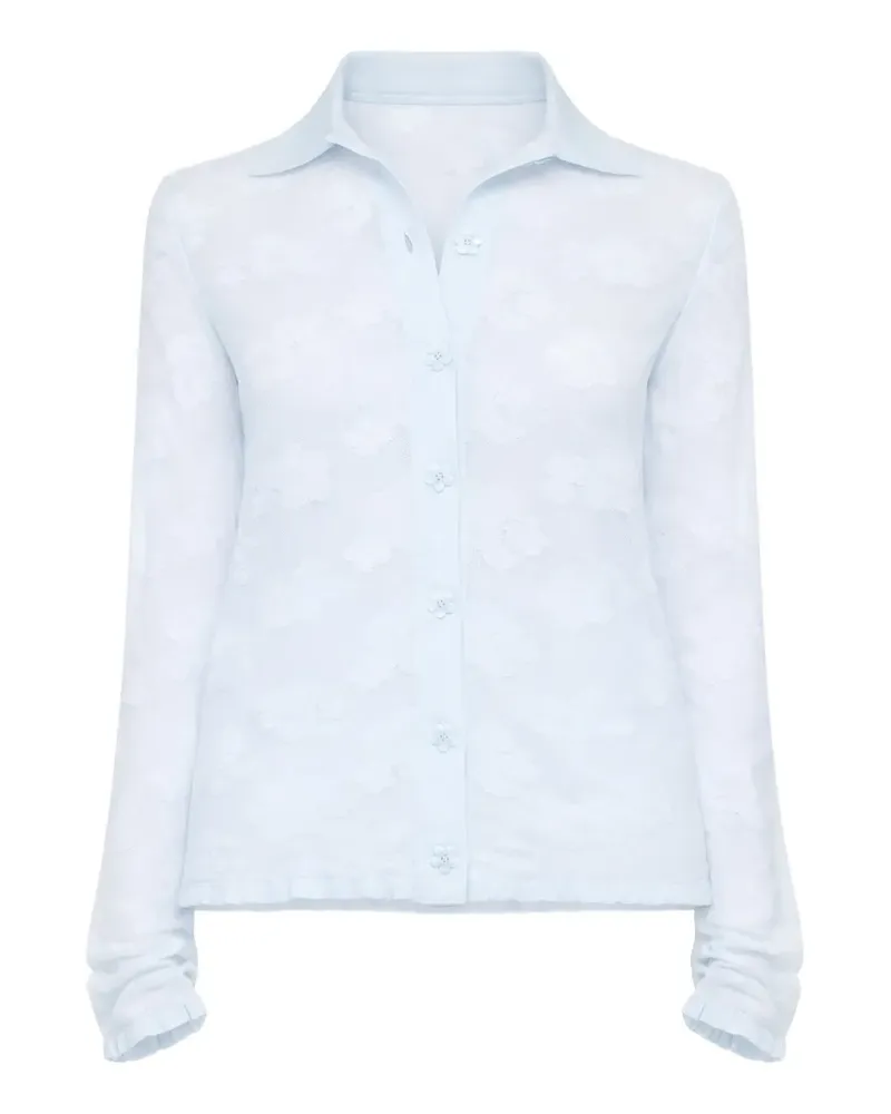 Cecilie Bahnsen floral button shirt - Blau Blau