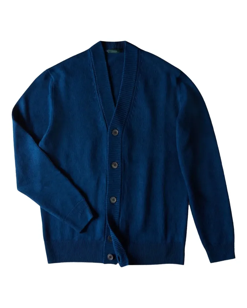 Zanone Cardigan mit V-Ausschnitt - Blau Blau